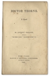 1863 U.S. Edition of ''Dr. Thorne'' by Anthony Trollope