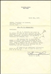 Lot of Business Letters Related to James Roosevelt, Son of Franklin and Eleanor Roosevelt
