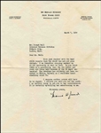 Lot of Business Letters Related to James Roosevelt, Son of Franklin and Eleanor Roosevelt