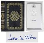James D. Watson The Double Helix Signed -- 22K Gold Detailing