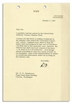 Dwight D. Eisenhower Typed Letter Signed ''...I assure you that there is nothing complacent in the attitude I take toward the Communist menace...''