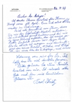 Karl Donitz Autograph Letter & Accompanying Donitz Signed Cover -- WWII German Admiral Expresses Thanks for Gift of Model Ship