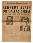 The Dallas Morning News Announces KENNEDY SLAIN ON DALLAS STREET