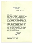 President Richard Nixon 1973 Letter Signed on the Paris Peace Accords Ending the Vietnam War -- ''...Now that we have finally achieved peace with honor in Vietnam...''