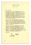 President Gerald Ford Asks for Advice on Vice Presidential Nominees in 1976 -- ''...I am asking that you send me your suggestions by August 11, 1976...''
