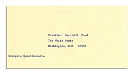 President Gerald Ford Asks for Advice on Vice Presidential Nominees in 1976 -- ''...I am asking that you send me your suggestions by August 11, 1976...''