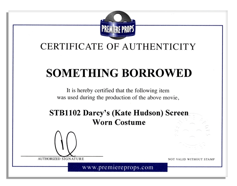Kate Hudson Screen-Worn All-Designer Wardrobe From ''Something Borrowed'' -- With Vintage Diane von Furstenberg Top, Tory Burch Skirt & Manolo Blahnik Shoes
