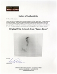 Original Title Artwork From the 1976 Film ''James Dean'' by Legendary Graphic Artist Sandy Dvore