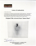 Original Title Artwork From the 1976 Film ''James Dean'' by Legendary Graphic Artist Sandy Dvore