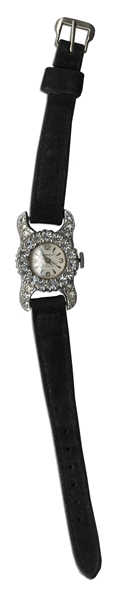Marlene Dietrich Personally Owned Luxurious Rhinestone Wristwatch