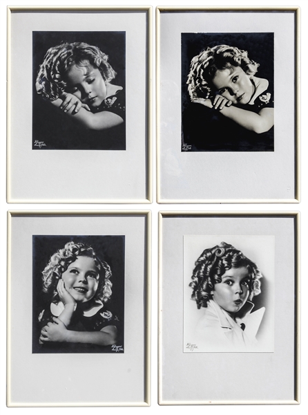 Set of 4 Shirley Temple Framed Studio Portraits
