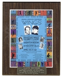 Charity Plaque Awarded to Actor Lloyd Bridges --  From Estate of Lloyd Bridges