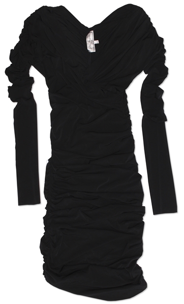 Kim Kardashian Owned Long Sleeve Black Dress