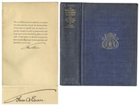 Thomas Edison Signed Copy of A Million And One Nights: A History of The Motion Picture