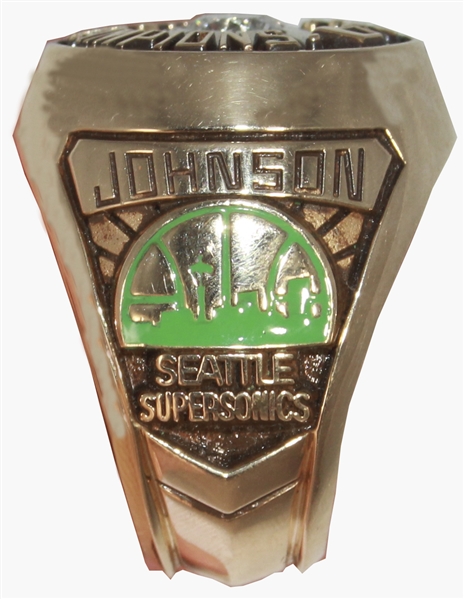 John Johnson's 1978-79 Seattle SuperSonics NBA Championship Ring -- Obtained Directly From His Estate