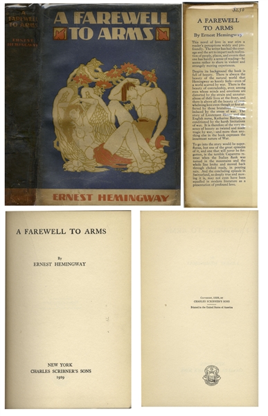 Ernest Hemingway First Edition of His Classic ''A Farewell to Arms'' -- In Original Unclipped Dust Jacket
