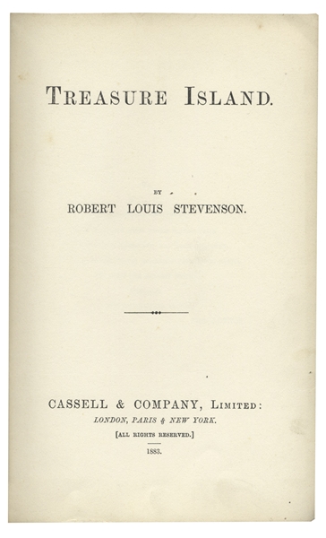 Robert Louis Stevenson's ''Treasure Island'' First Edition