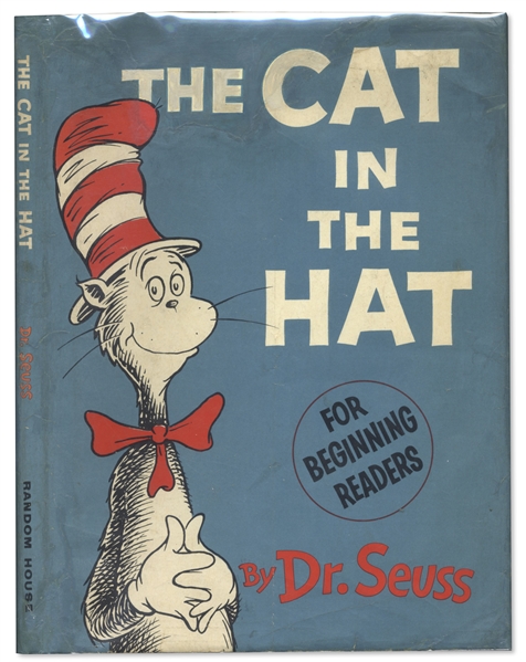 Dr. Seuss First Printing of ''The Cat in the Hat'' -- In First Printing Dust Jacket