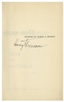 Harry Truman Signed ''Memoirs'' -- Uninscribed -- With Rare Invitation Card to Attend the 1955 ''Autographing Party'' With Truman