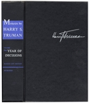 Harry Truman Signed ''Memoirs'' -- Uninscribed -- With Rare Invitation Card to Attend the 1955 ''Autographing Party'' With Truman