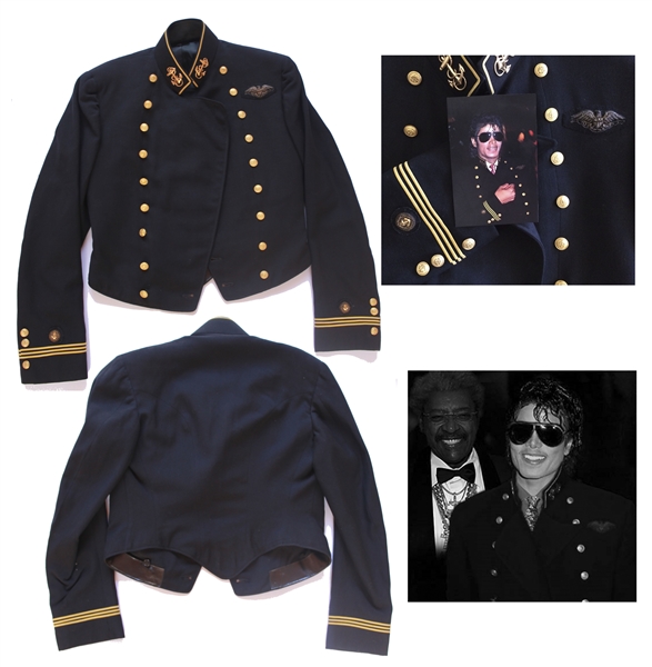 Michael Jackson's Personally Owned & Worn Military Jacket From the 1980s -- With an LOA Signed by Michael