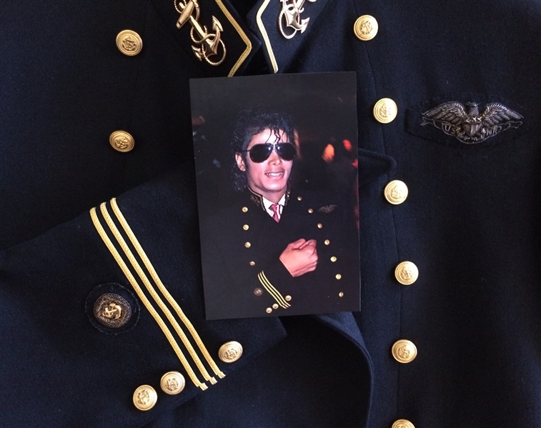 Michael Jackson's Personally Owned & Worn Military Jacket From the 1980s -- With an LOA Signed by Michael