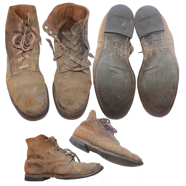 John Bradley's Personally Owned U.S. Marines-Issued Combat Boots -- Used at Iwo Jima -- From John Bradley's Estate