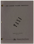 ''Taxi'' Script From 1978 -- From the Estate of Sam Simon, Co-Creator of ''The Simpsons'' & Writer on ''Taxi''