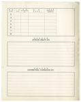 Membership Application to Bruce Lee's Jun Fan Gung Fu Institute -- Application Has Areas for ''Attitude, Ability'' & ''Contributions, Cooperation''
