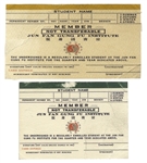 Two Membership Cards From Bruce Lees First Martial Arts School in Seattle, the Jun Fan Gung Fu Institute