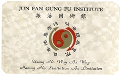 Membership Card to Bruce Lee's Jun Fan Gung Fu Institute in Seattle