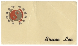 Bruce Lee's Business Card for His Jeet Kune Do Institute