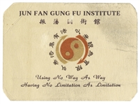 Card & Envelope From Bruce Lee's Martial Arts Studio, the Jun Fan Gung Fu Institute