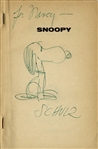 Charles Schulz Hand-Drawn Sketch of Snoopy in ''A New Peanuts Book Featuring Snoopy''