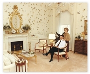 Ronald & Nancy Reagan Personally Owned Pillbox -- Displayed at the White House
