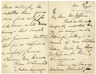 Andrew Carnegie Autograph Letter Signed -- ...sweet good generous nature that finds happiness in conferring favors...