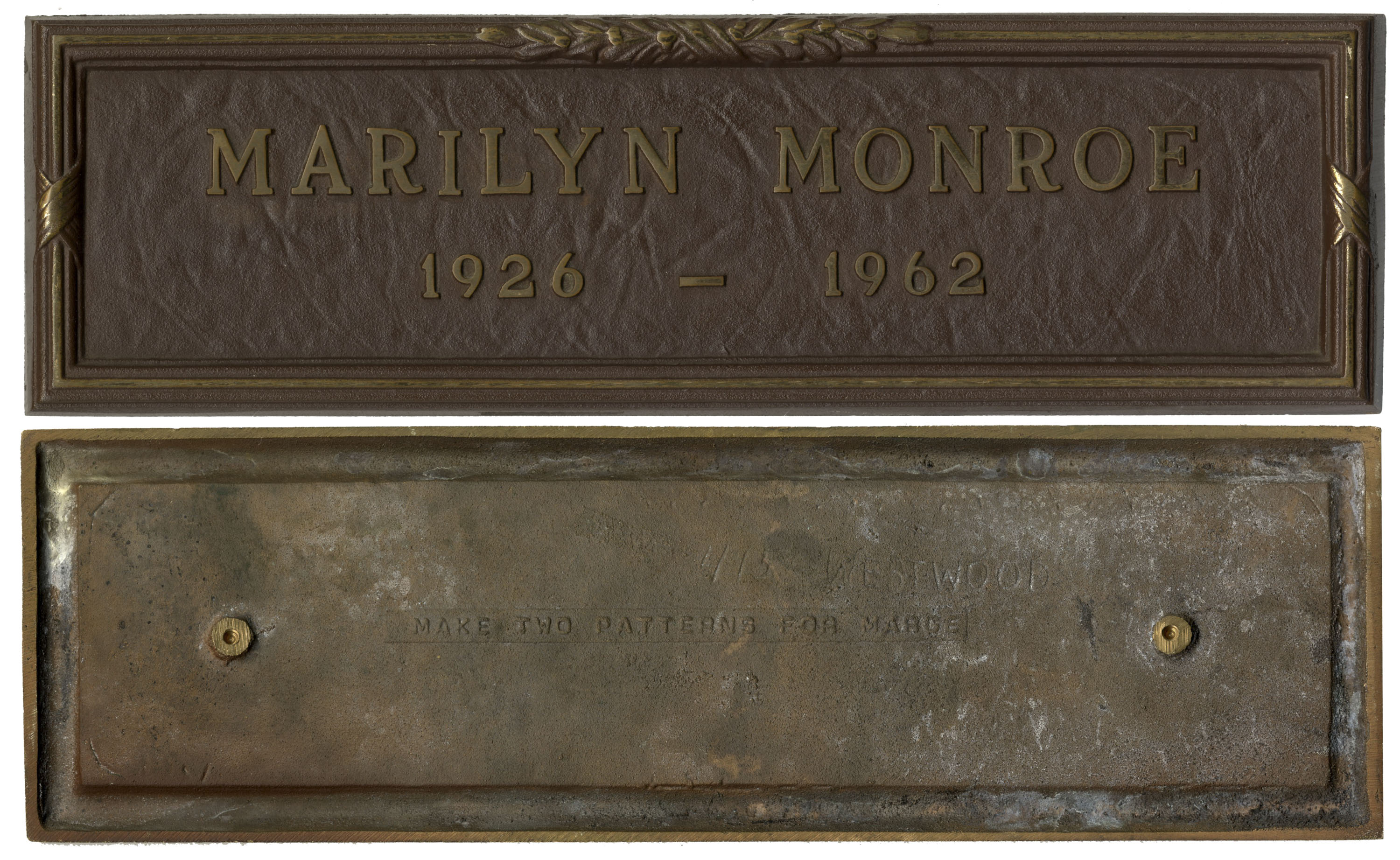 Marilyn Monroe Grave Marker