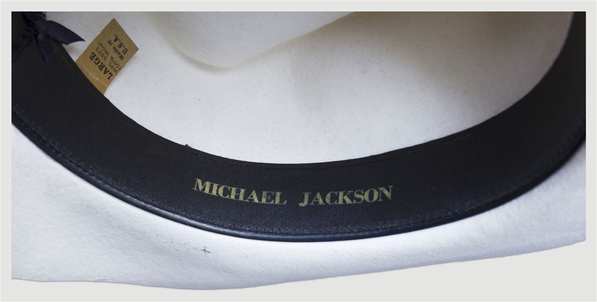 Michael Jackson Personally Owned ''Smooth Criminal'' White Fedora -- From His 1992 ''Dangerous'' Tour