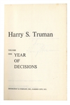 Harry Truman Signed 2 Volume Set of His ''Memoirs'' -- Each Volume Signed With Dust Jackets