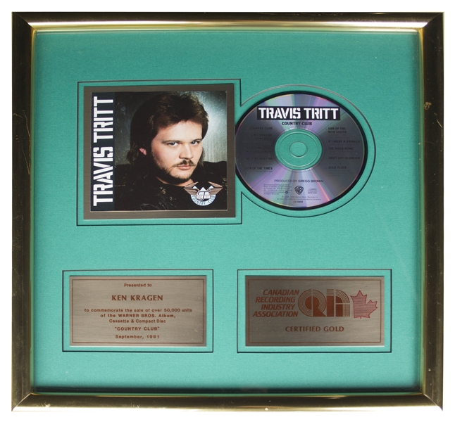 Lot of RIAA Awards Given to Music Manager Ken Kragen Including Charity Album ''We Are the World'' by U.S.A. for Africa -- Lot Also Includes Trisha Yearwood & Travis Tritt