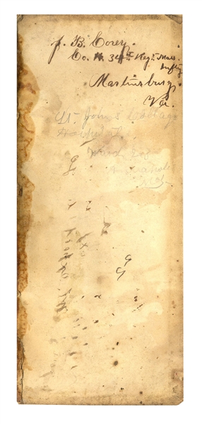 CDV & Diary by 18 Year-Old Sergeant in the 34th Massachusetts Infantry -- Battles of Lynchburg, Piedmont & New Market -- ''...found that we killed more of the Rebs then they did of us...''