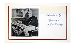 Norman Rockwell's Signature Affixed Within Coffee Table Book ''Norman Rockwell: Artist and Illustrator'' -- Nice Large Format Collection of Rockwell Illustrations