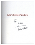 Julia Child Signed First Edition of ''Julia's Kitchen Wisdom''