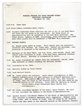 Press Kit & ''Working Program'' for the Dinner Welcoming JFK to Texas the Night of His Assassination