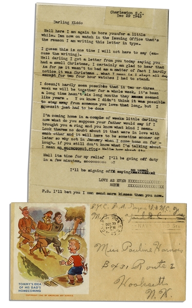 Rene Gagnon WWII Letter Lot -- ''...Remember when I used to think the war would end too soon...''