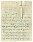 Iwo Jima Flag Raiser Rene Gagnon Autograph Letter Signed -- ''...This is the old Rene Gagnon writing now, the one you used to know in civilian life...'' -- Also With Signed Envelope