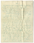 Iwo Jima Flag Raiser Rene Gagnon Autograph Letter Signed -- ''...This is the old Rene Gagnon writing now, the one you used to know in civilian life...'' -- Also With Signed Envelope