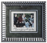George W. Bush Candid Signed 10'' x 8'' Photo