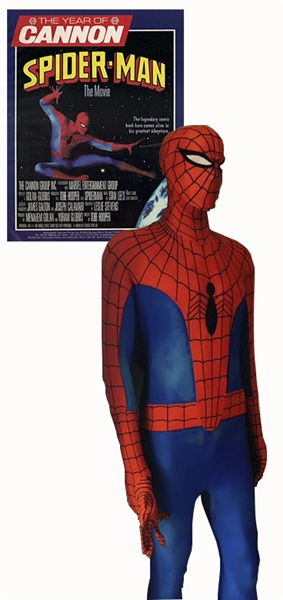 Spider-Man Costume Designed for the 1977 Film ''Spider-Man'' & Used in Advertising for the 1985 Tobe Hooper-Directed Incarnation