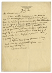 Clarence Darrow Autograph Letter Signed Regarding Prohibition